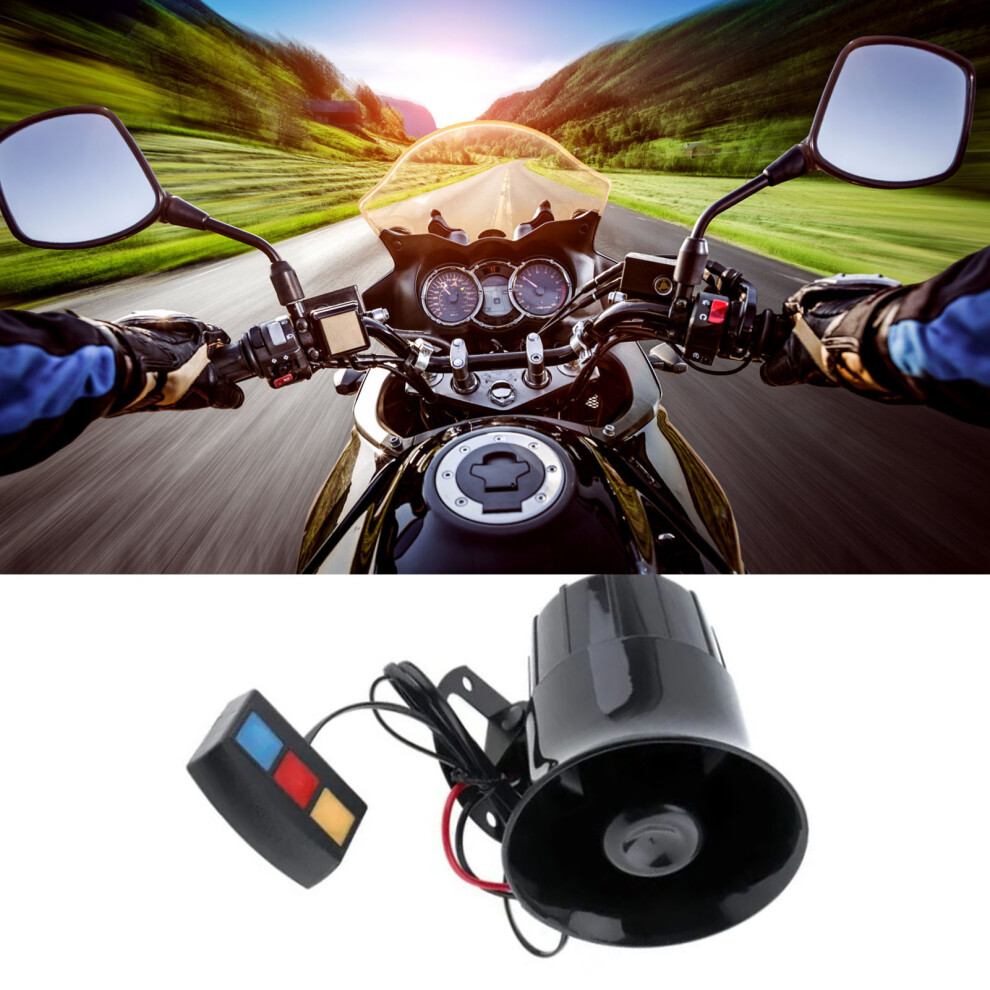 12V Car Alarm Horn Loud Sound Waterproof Dustproof 3 Tones Strong Voice For Motorcycle 9411324883490