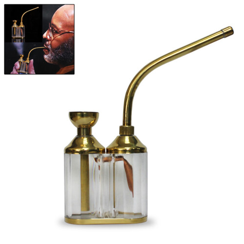 Water Tobacco Smoking Pipe Mini Portable Double Filter Cigarette Holder 1