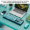 Wireless Keyboard and Mouse Combo 2.4G Wireless Mode Easy Operate Retro Punk Keyboard with 3 DPI Adjustable Gaming Mouse Mixed Color Blue 5