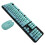 Wireless Keyboard and Mouse Combo 2.4G Wireless Mode Easy Operate Retro Punk Keyboard with 3 DPI Adjustable Gaming Mouse Mixed Color Blue 1