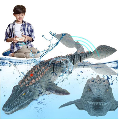 2.4g Wireless Charging Remote Control Simulation Dinosaur Squirting Shark Swinging Mosasaur 2