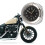 Motorcycle Handlebar Clock Chrome Plating Precise Time Aluminium Alloy Handlebar Mount Watch 7