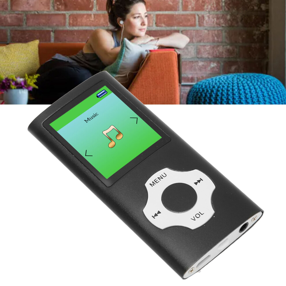 Mp3 Player 1.8 Inch Lcd Screen Support Recording Fm Radio Portable Music Player For Students Black 9411324886453