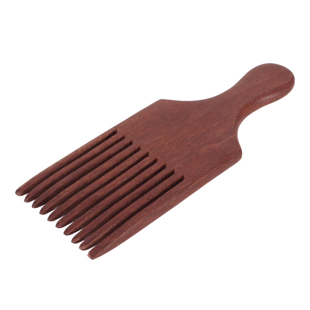 Unisex Wooden Comb Detangling Volumizing Styling Tool Afro Hair Pick For Thick Coarse Curly Hair