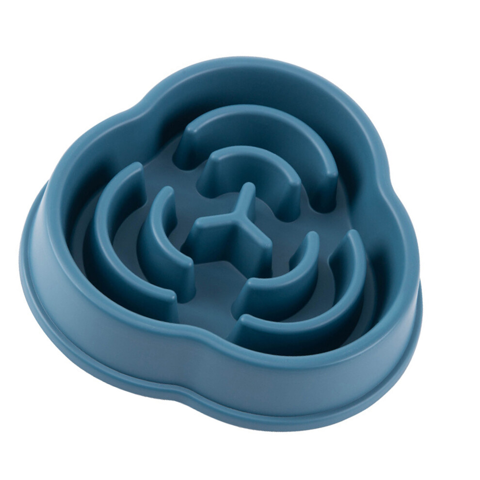 Slow Feeder Dog Bowl Slip Proof Prevent Choking Food Grade PP Large Pet Puzzle Food Bowl for Small Medium Dogs Ocean Blue-image-OPC-PHX5BTJ-NEW