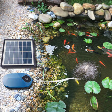 Solarluftpumpen-Set 3600 mAh 130x140 mm Farbe: Abgebildet