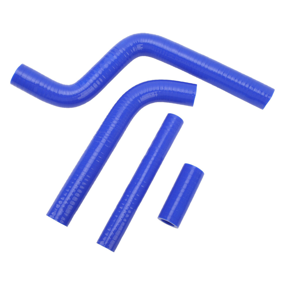 4Pcs Motorcycle Radiator Hose Thickened High Temperature Resistant Silicone Radiator Coolant Hose For Yz125 1996 To 2001 Blue 4951324894225