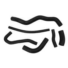 Radiator Coolant Hose Silicone Radiator Cooling Tube Kit Replacement for Suzuki DRZ400S DRZ400SM Black