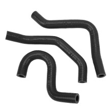 3Pcs Motorcycle Radiator Hose Thickened High Temperature Resistant Silicone Radiator Coolant Hose For CR80R CR85R Black