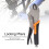 10in Pressure Pliers Pressure Adjustable Multi Function Plastic Handle Locking Pliers for Maintenance Woodworking 5
