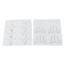2 Sheet Teardrop Face Rhinestone Sticker DIY Self Adhesive Eye Makeup Rhinestone Sticker Decoration