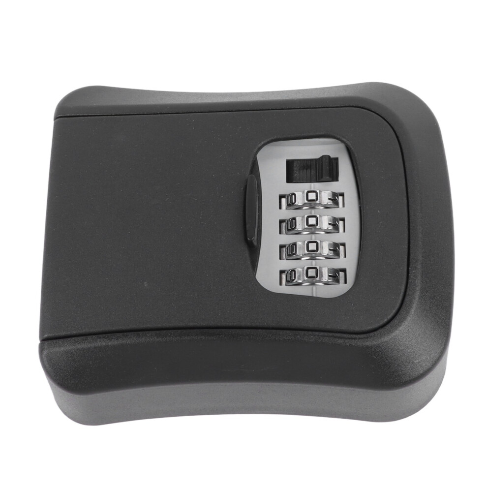 Key Lock Box Wall Mounted Combination Lockbox For Outside House Keys Large Capacity Key Safe Security Storage Lock Box Black 9351324895522