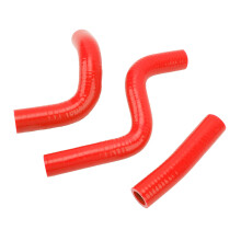 3PCS Silicone Radiator Coolant Hose Pipe Kit Stable Connection Leak Proof Heat Resistant Fit For KX80 KX85 KX100 Red