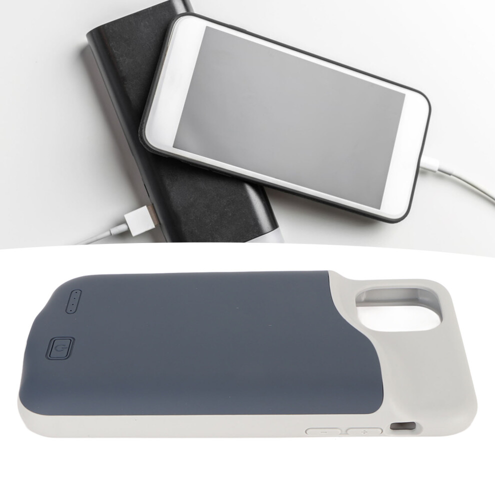 Phone Battery Case 6000Mah 4 Led Indicator Built In Smart Chip Portable Phone Charging Case For Iphone 11 Blue 4051324896769