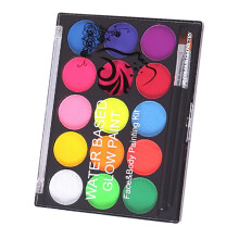 Fluorescent Face Body Paint 15 Colors Men Women Makeup Face Paint Palette for Halloween Party Cosplay
