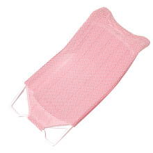 Baby Bath Net Stand Universal Adjustable Height Comfortable Stable Baby Bath Seat Support Stand for Home Travel Pink