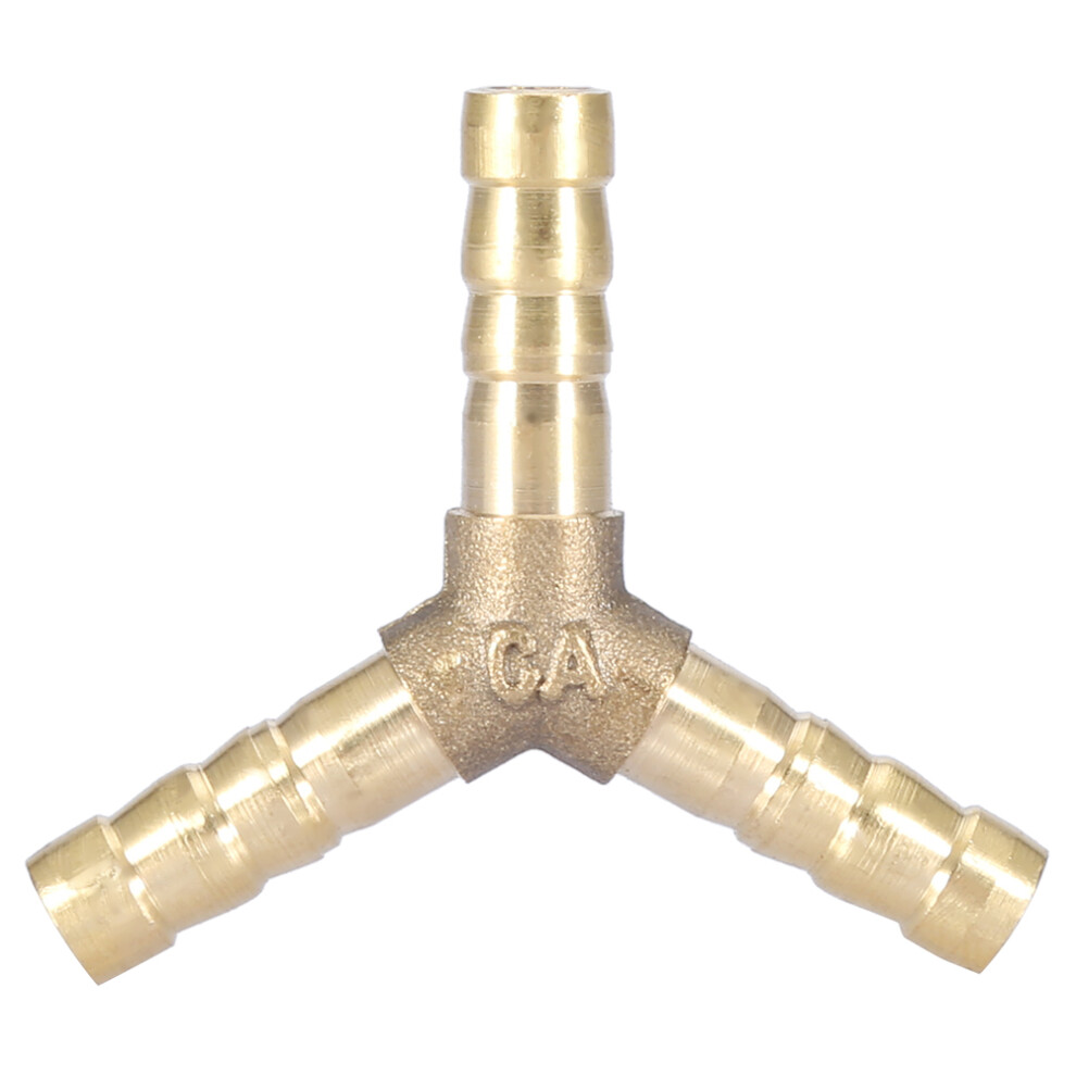 Brass Y 3-Way Hose Barbed Connector Joiner Fitting Air Water Gas Od (6Mm,4Pcs) 6941324899496