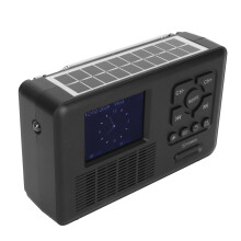 Solar Hand Crank Radio DAB FM Bluetooth 5.0 4 Ways Powered Emergency Radio with Flashlight Memory Card MP3 Playback