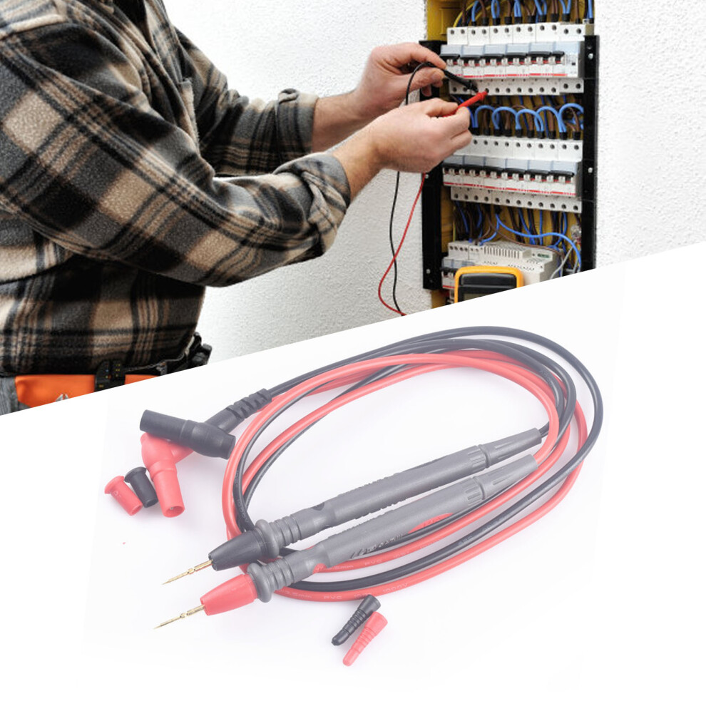1000V 10A Fine Pointed Test Pen High Accuracy Copper Wire Gold Plated Test Probes For Multimeter Electronics 7651324900618