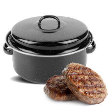 Portable Barbecue Pot Sweet Potato Meat BBQ Grill Pot with Lid for Home Use