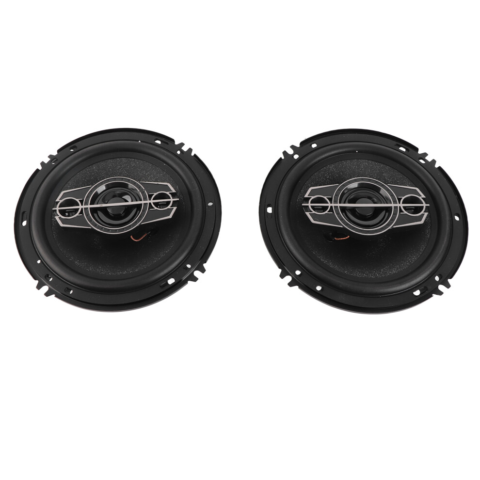 1Pair Car Loudspeaker 6In Coaxial Speakers 600W Automobile Modified Speaker Black 4991324898823
