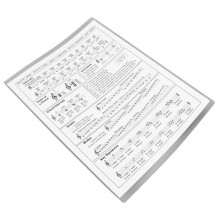 Portable Harp Chord Chart Beginner Practice Accessories
