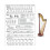 Portable Harp Chord Chart Beginner Practice Accessories 3