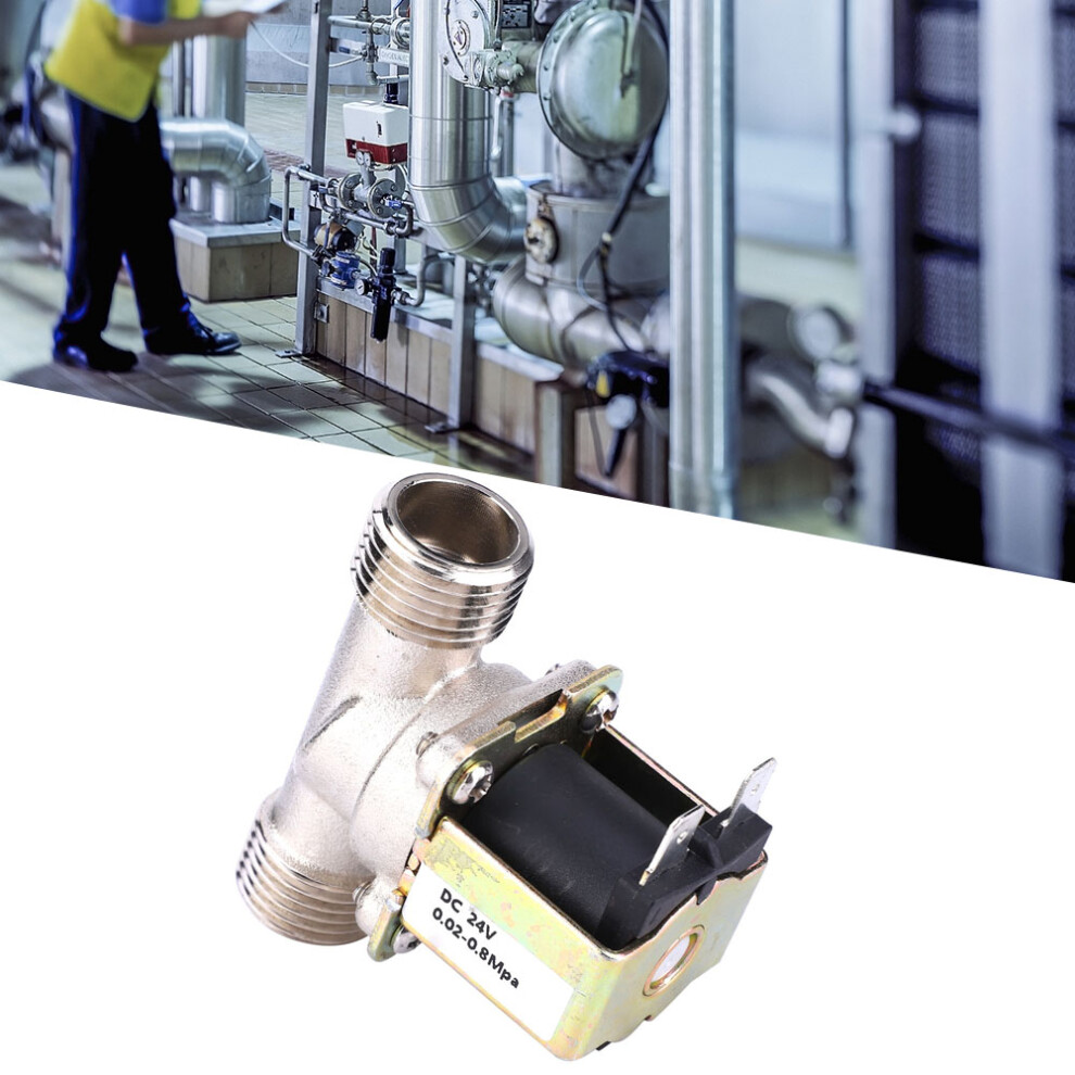 Dc24v G1/2 Nc Brass Electric Solenoid Valve Normally Closed Water Inlet Valve 8451324901559