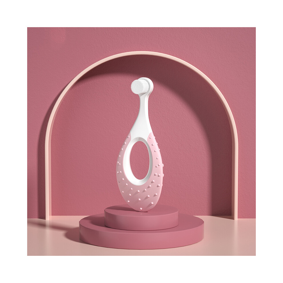 Infant Toothbrush Baby Toothbrush Toddler Oral Care Teether Brush Baby Tooth Care Brush Pink