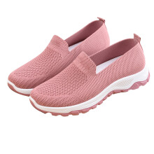 Pink 37 Damen Slip-On-Schuhe Flach Leicht