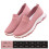 Pink 37 Damen Slip-On-Schuhe Flach Leicht 2
