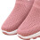 Pink 37 Damen Slip-On-Schuhe Flach Leicht 6