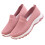 Pink 37 Damen Slip-On-Schuhe Flach Leicht 3