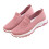 Pink 37 Damen Slip-On-Schuhe Flach Leicht 13