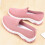 Pink 37 Damen Slip-On-Schuhe Flach Leicht 11