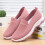 Pink 37 Damen Slip-On-Schuhe Flach Leicht 12