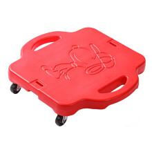 Children Plastic 4 Wheeled Outdoor Sports Scooter Children Balance Scooter for Kids Red