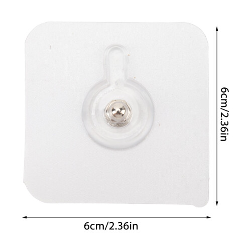 50 PCS Adhesive Hooks ABS Traceless Self Adhesive Reusable Kitchen Wall Hooks for Kitchen Bathroom 1