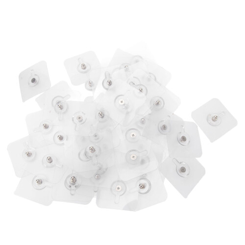50 PCS Adhesive Hooks ABS Traceless Self Adhesive Reusable Kitchen Wall Hooks for Kitchen Bathroom 2