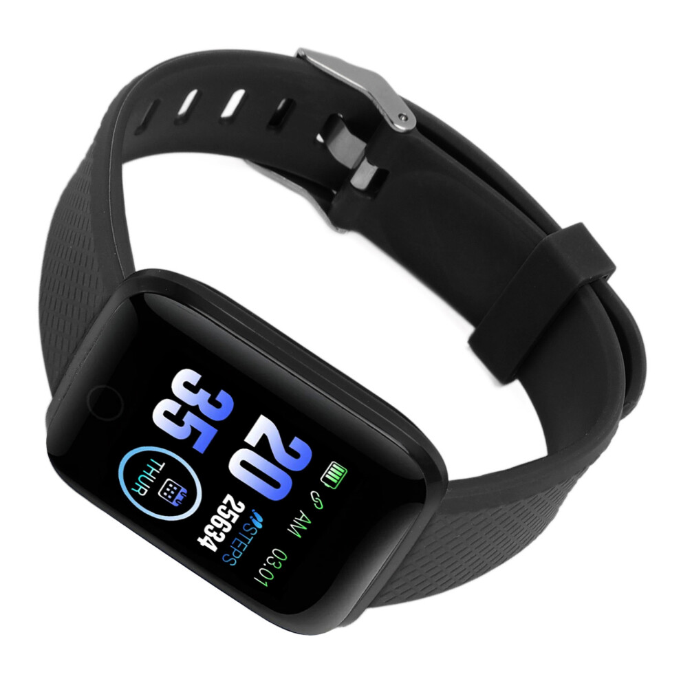 116 Plus Smart Watch 1.3 Inch Tft Color Screen Ip67 Waterproof Sports Smart Watch With Bluetooth Message Reminder Black 4611324903869