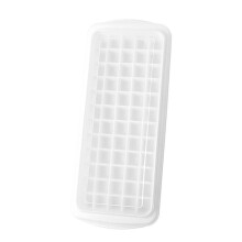 60 Grids DIY Ice Cube Tray Pressing Demoulding Silicone Ice Mould with Lid for Home White