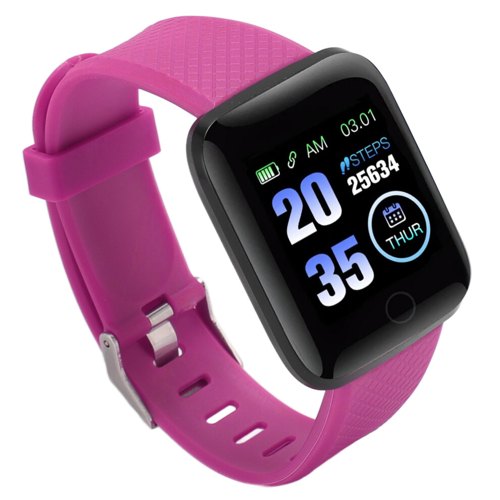 116 Plus Smart Watch 1.3 Inch Tft Color Screen Ip67 Waterproof Sports Smart Watch With Bluetooth Message Reminder Purple 7671324903853