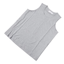 Unisex Cotton Vest Easy Wear Removal Side Full Opening Sleeveless Tank Top for Home