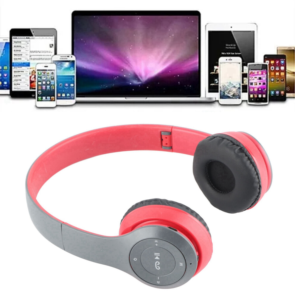 P47 Bluetooth Headset Multifunction Deep Bass Noise Reduction Foldable Wireless Sports Headphone For Home Travel 8251324904372