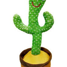12.6in Cactus Toy Plush Wriggle Plant Singing Dancing Mimicking Electric Cactus Voice Recorder Music Player Baby Gift