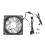 Forward Blade 120x120x25mm ARGB 12V 0.19A Schwarz 3