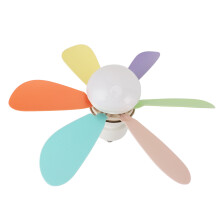 Ceiling Fans with Lights and Remote Control ABS E26 E27 Modern Small Ceiling Fan Socket Fan Light with Timer for Bedroom Kitchen 85 to 265V