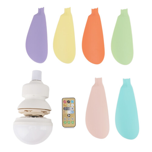 Ceiling Fans with Lights and Remote Control ABS E26 E27 Modern Small Ceiling Fan Socket Fan Light with Timer for Bedroom Kitchen 85 to 265V 2