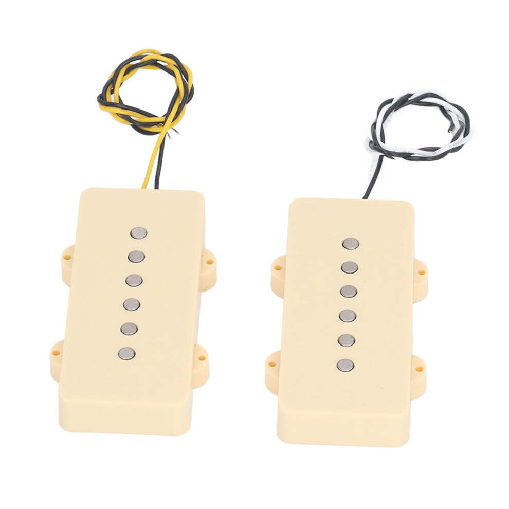 2Pcs Electric Guitar Pickup Set Alnico 5 Clear Sound Single Coil Pickup Set for Jazzmaster