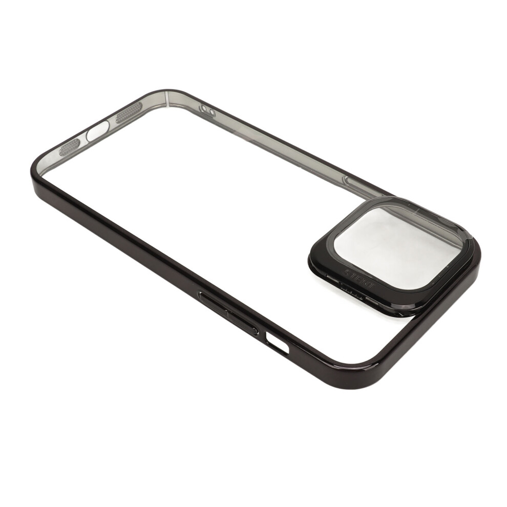 Magnetic Phone Case Slim Shockproof Phone Case With Camera Lens Guard Kickstand High Transparency Pc Hard Protective Case For Iphone Black 5001324907889